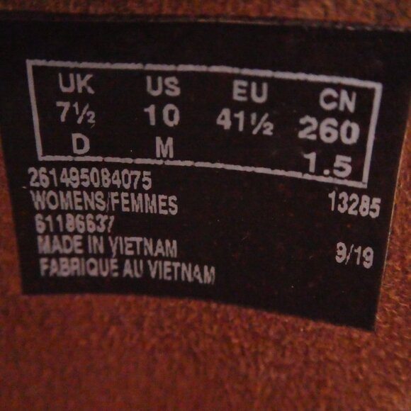 Clarks Valarie Dream Brown Leather Criss Cross Open Toe Heeled Sandals Womens 10 - Picture 13 of 13